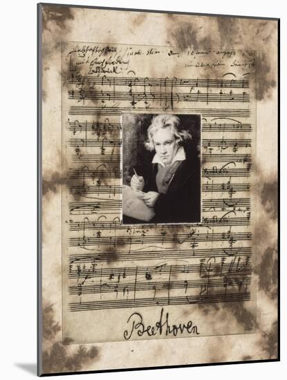 Principles of Music-Beethoven-Susan Hartenhoff-Mounted Giclee Print