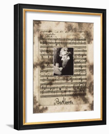 Principles of Music-Beethoven-Susan Hartenhoff-Framed Giclee Print