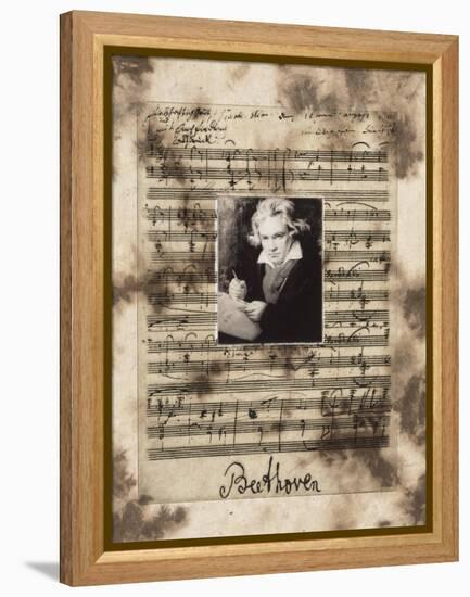 Principles of Music-Beethoven-Susan Hartenhoff-Framed Premier Image Canvas