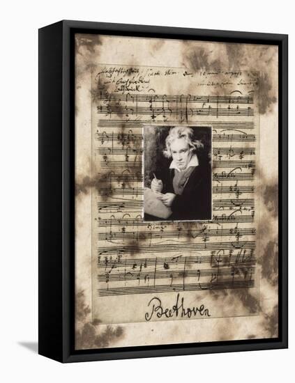 Principles of Music-Beethoven-Susan Hartenhoff-Framed Premier Image Canvas