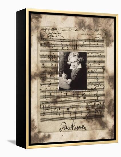 Principles of Music-Beethoven-Susan Hartenhoff-Framed Premier Image Canvas