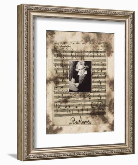 Principles of Music-Beethoven-Susan Hartenhoff-Framed Giclee Print