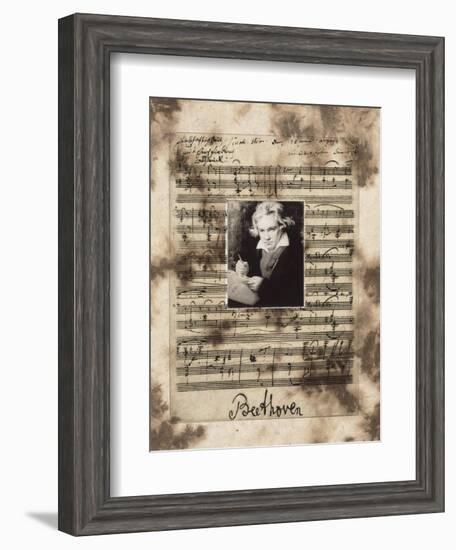 Principles of Music-Beethoven-Susan Hartenhoff-Framed Giclee Print