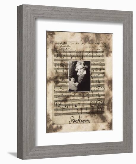 Principles of Music-Beethoven-Susan Hartenhoff-Framed Giclee Print