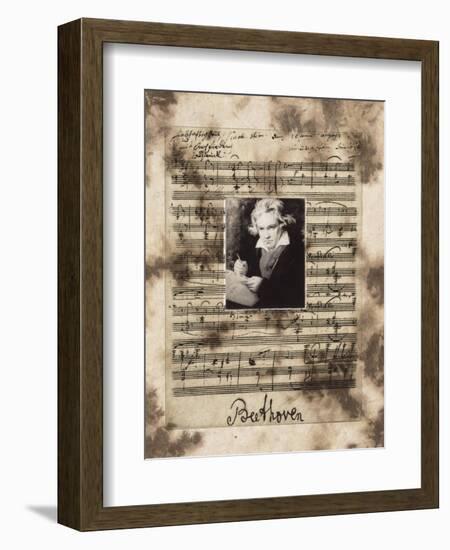 Principles of Music-Beethoven-Susan Hartenhoff-Framed Giclee Print