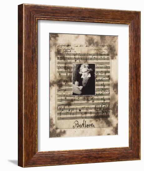 Principles of Music-Beethoven-Susan Hartenhoff-Framed Giclee Print