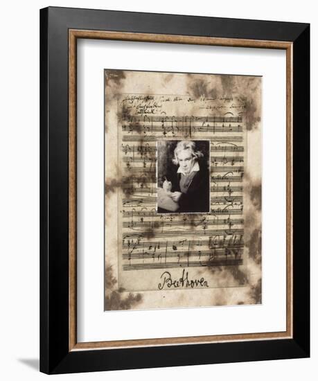 Principles of Music-Beethoven-Susan Hartenhoff-Framed Giclee Print