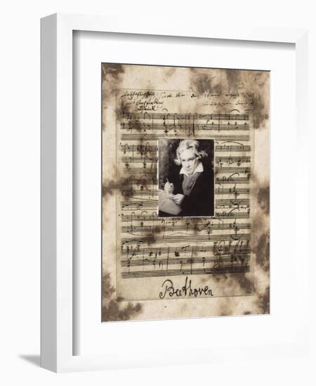 Principles of Music-Beethoven-Susan Hartenhoff-Framed Giclee Print