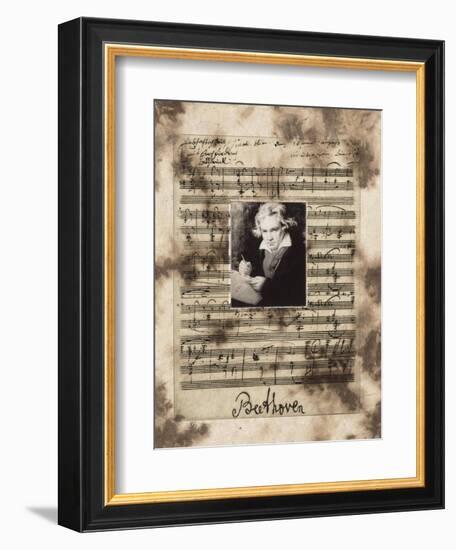 Principles of Music-Beethoven-Susan Hartenhoff-Framed Giclee Print