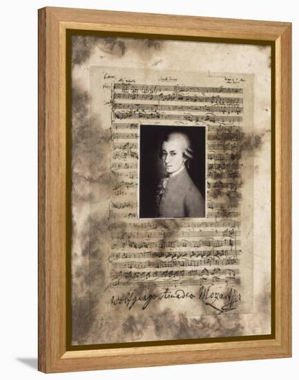 Principles of Music-Mozart-Susan Hartenhoff-Framed Premier Image Canvas