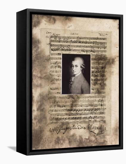Principles of Music-Mozart-Susan Hartenhoff-Framed Premier Image Canvas