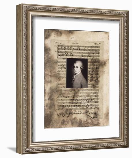 Principles of Music-Mozart-Susan Hartenhoff-Framed Giclee Print