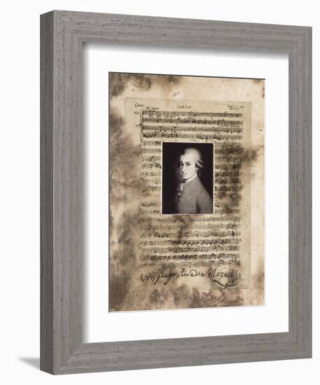 Principles of Music-Mozart-Susan Hartenhoff-Framed Giclee Print