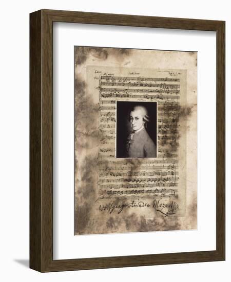 Principles of Music-Mozart-Susan Hartenhoff-Framed Giclee Print