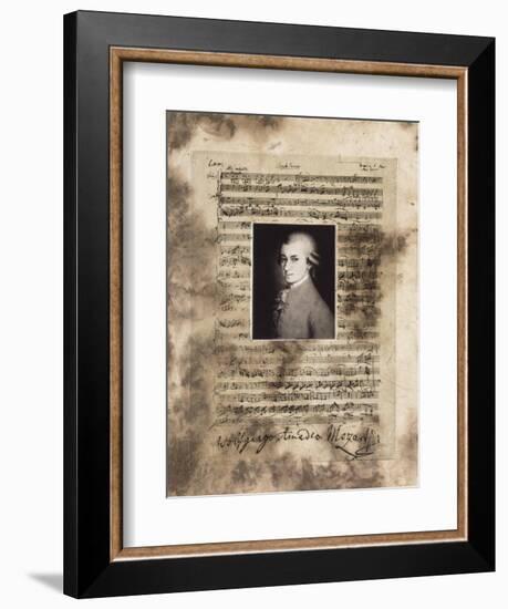 Principles of Music-Mozart-Susan Hartenhoff-Framed Giclee Print