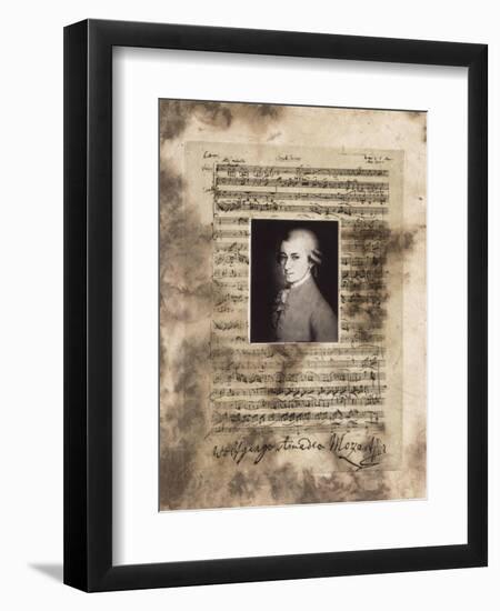 Principles of Music-Mozart-Susan Hartenhoff-Framed Giclee Print