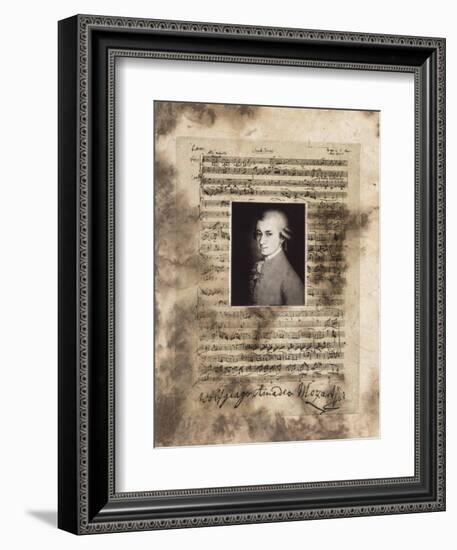 Principles of Music-Mozart-Susan Hartenhoff-Framed Giclee Print