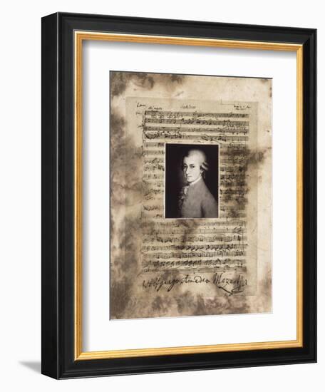 Principles of Music-Mozart-Susan Hartenhoff-Framed Giclee Print