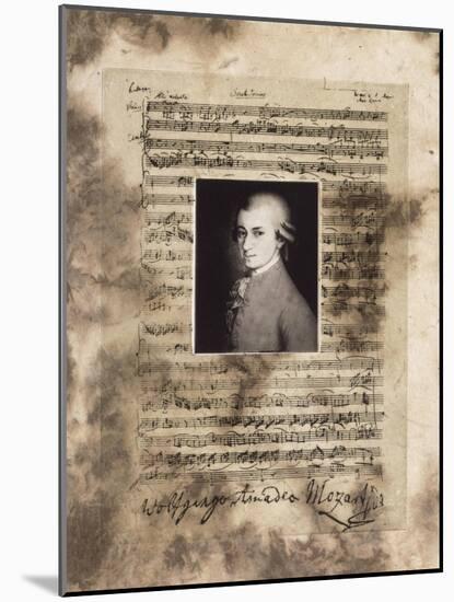 Principles of Music-Mozart-Susan Hartenhoff-Mounted Giclee Print