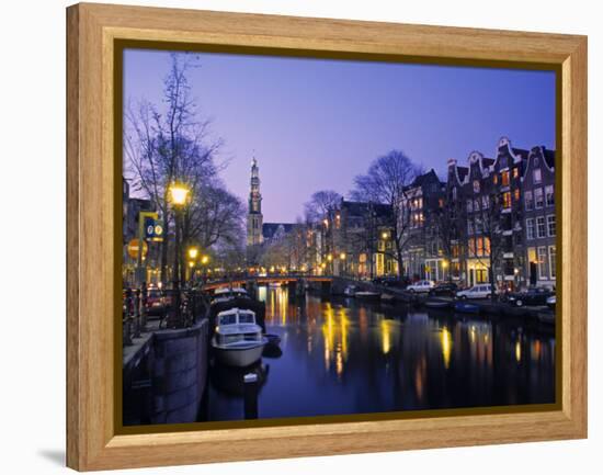 Prinsengracht, Amsterdam, Holland-Jon Arnold-Framed Premier Image Canvas