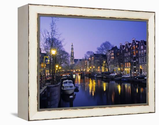 Prinsengracht, Amsterdam, Holland-Jon Arnold-Framed Premier Image Canvas