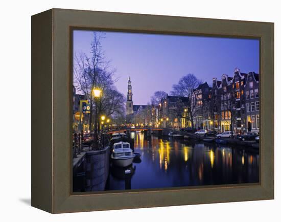 Prinsengracht, Amsterdam, Holland-Jon Arnold-Framed Premier Image Canvas