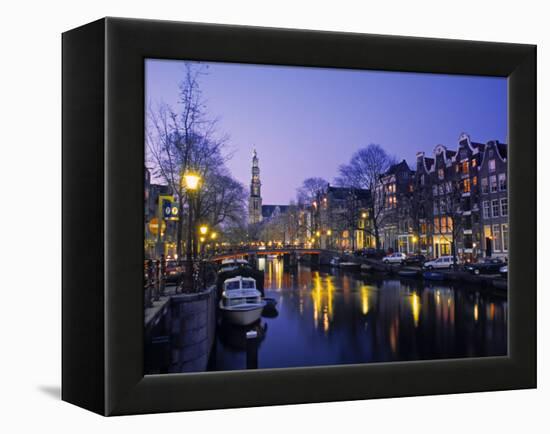 Prinsengracht, Amsterdam, Holland-Jon Arnold-Framed Premier Image Canvas