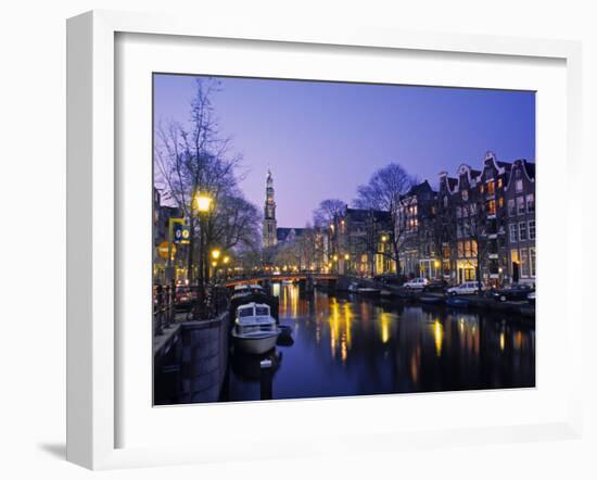 Prinsengracht, Amsterdam, Holland-Jon Arnold-Framed Photographic Print