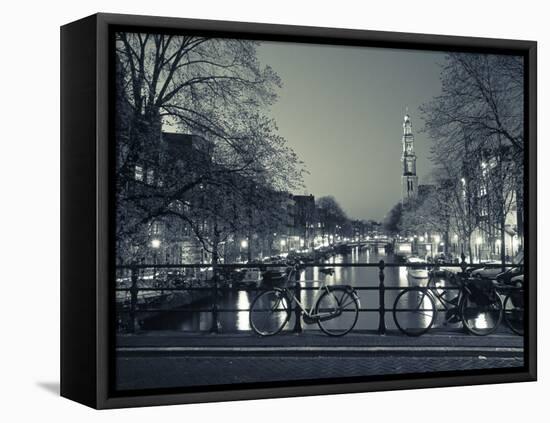 Prinsengracht and Wsterkerk, Amsterdam, Holland-Jon Arnold-Framed Premier Image Canvas