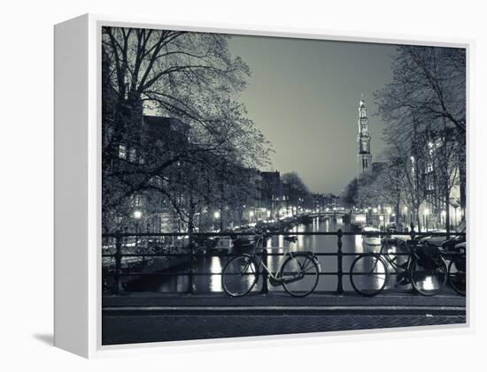 Prinsengracht and Wsterkerk, Amsterdam, Holland-Jon Arnold-Framed Premier Image Canvas