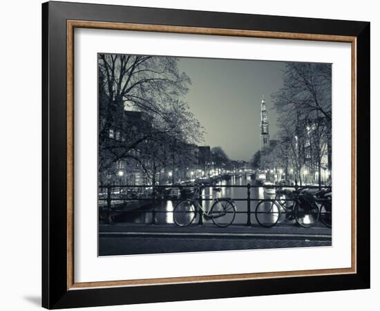 Prinsengracht and Wsterkerk, Amsterdam, Holland-Jon Arnold-Framed Photographic Print