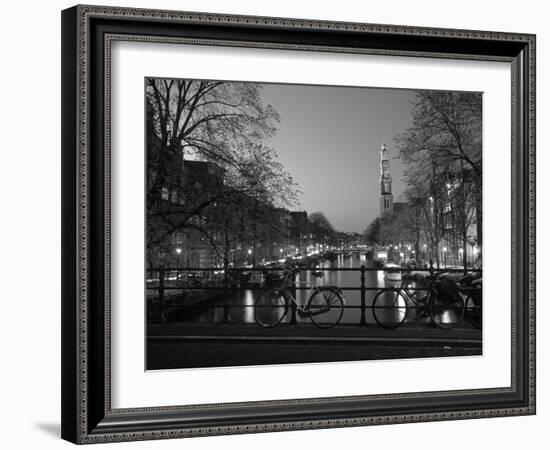 Prinsengracht and Wsterkerk, Amsterdam, Holland-Jon Arnold-Framed Photographic Print