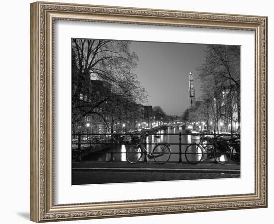 Prinsengracht and Wsterkerk, Amsterdam, Holland-Jon Arnold-Framed Photographic Print