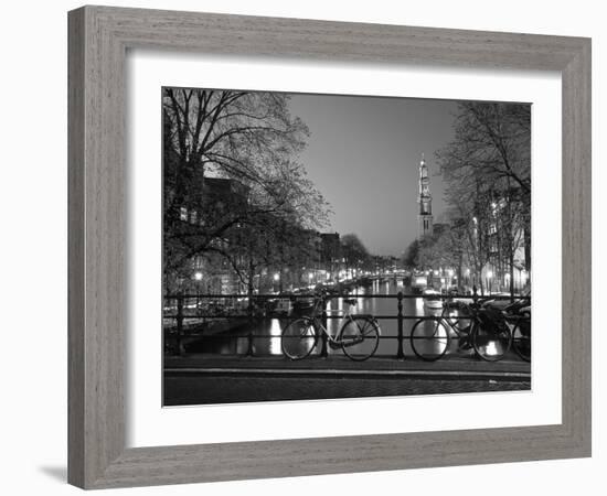 Prinsengracht and Wsterkerk, Amsterdam, Holland-Jon Arnold-Framed Photographic Print