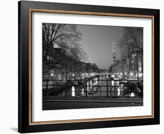 Prinsengracht and Wsterkerk, Amsterdam, Holland-Jon Arnold-Framed Photographic Print