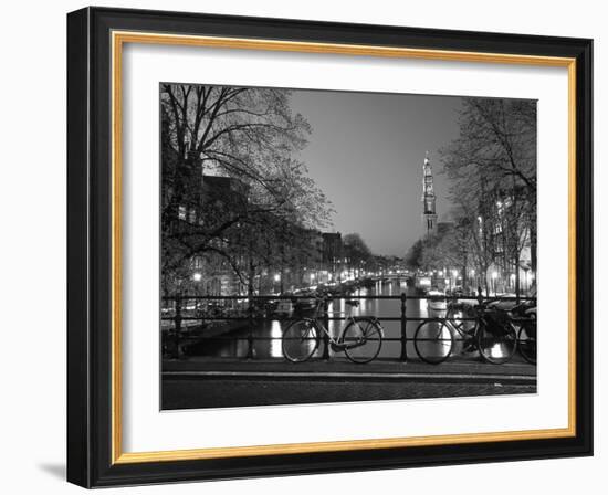 Prinsengracht and Wsterkerk, Amsterdam, Holland-Jon Arnold-Framed Photographic Print