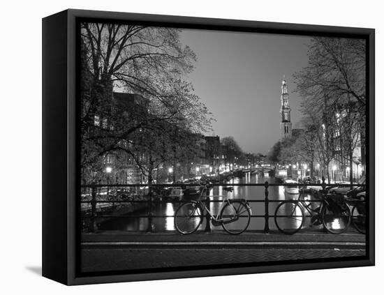 Prinsengracht and Wsterkerk, Amsterdam, Holland-Jon Arnold-Framed Premier Image Canvas