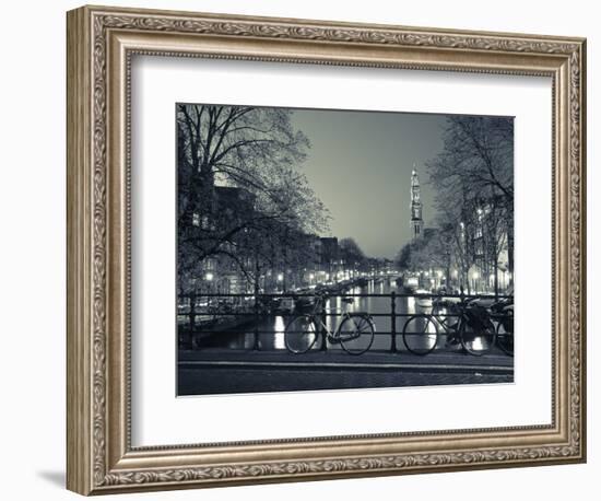 Prinsengracht and Wsterkerk, Amsterdam, Holland-Jon Arnold-Framed Photographic Print