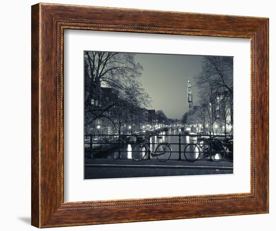 Prinsengracht and Wsterkerk, Amsterdam, Holland-Jon Arnold-Framed Photographic Print