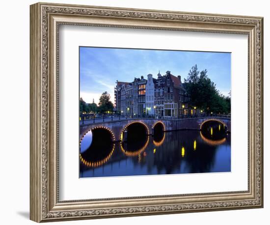 Prinsengracht Canal, Amsterdam, Holland-Walter Bibikow-Framed Photographic Print