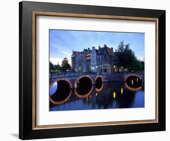 Prinsengracht Canal, Amsterdam, Holland-Walter Bibikow-Framed Photographic Print