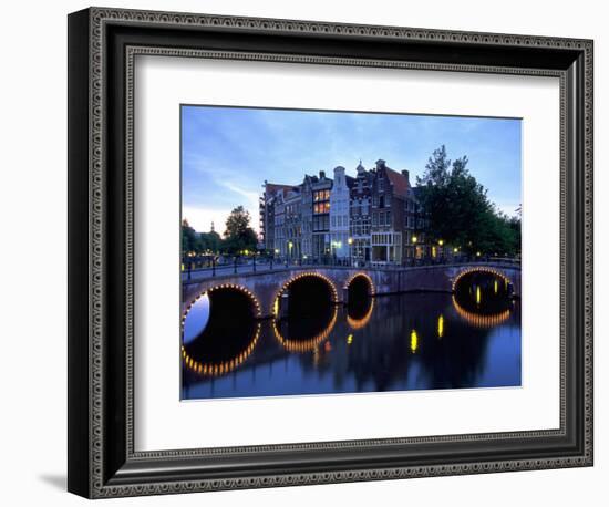 Prinsengracht Canal, Amsterdam, Holland-Walter Bibikow-Framed Photographic Print