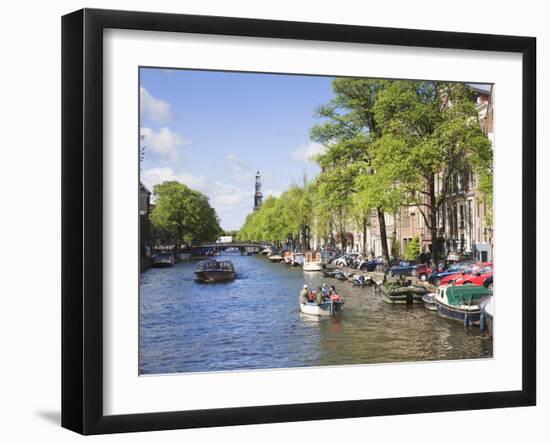 Prinsengracht Canal, Amsterdam, Netherlands, Europe-Amanda Hall-Framed Photographic Print