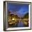 Prinsengracht canal and Westerkerk at dusk, Amsterdam, Netherlands-Ian Trower-Framed Photographic Print