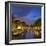 Prinsengracht canal and Westerkerk at dusk, Amsterdam, Netherlands-Ian Trower-Framed Photographic Print