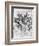 Print After a Drawing of Five Characters in a Comic Scene by Leonardo da Vinci-Bettmann-Framed Giclee Print