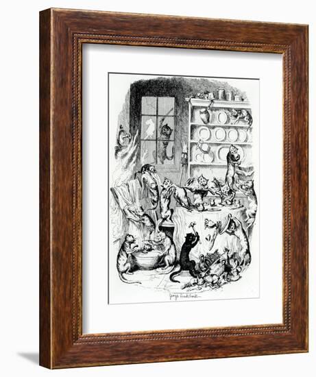 Print and Book Illustration, 1847-George Cruikshank-Framed Giclee Print