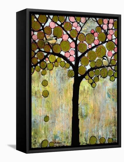 Print Art Chickadee Tree-Blenda Tyvoll-Framed Stretched Canvas