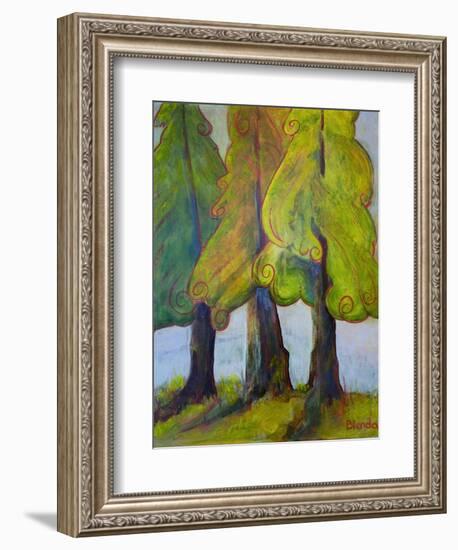 Print Art Trees At the Forests Edge-Blenda Tyvoll-Framed Art Print