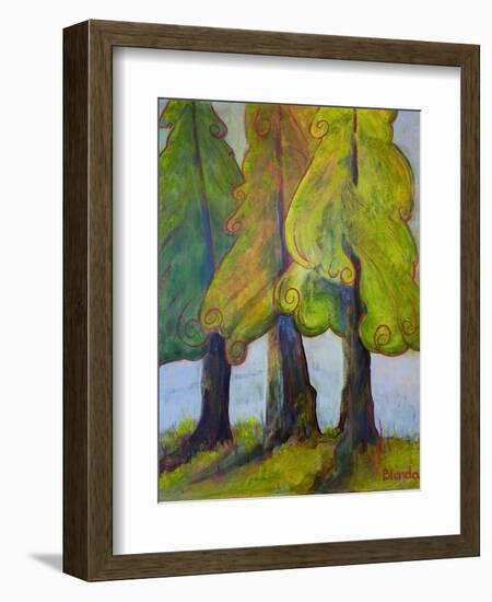 Print Art Trees At the Forests Edge-Blenda Tyvoll-Framed Art Print